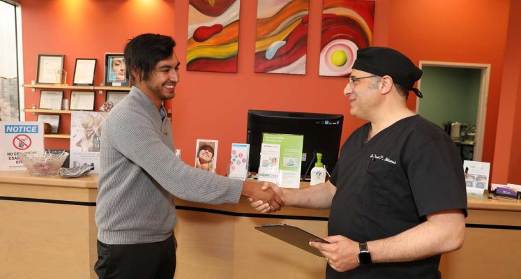 A man ready to Meet Dr. Melamed at the West LA Hair Restoration Office in Los Angeles